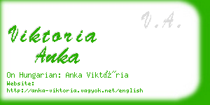 viktoria anka business card